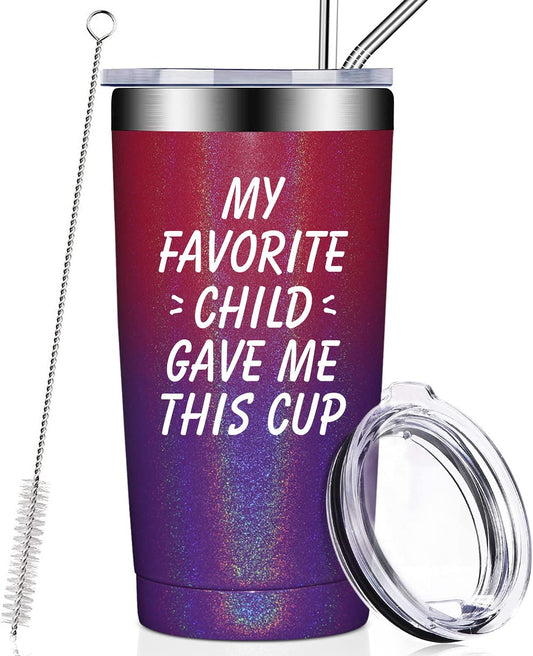 Mom Gifts from Daughter - Mothers Day Gifts for Mom - Fathers Day Gift for Dad from Son, Kids, Child - Christmas Birthday Gifts Tumbler Cup